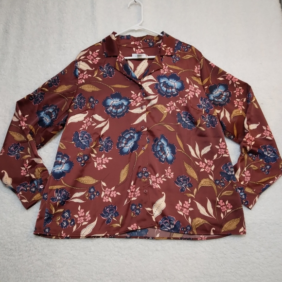 Denim & Co. Women's Long Sleeve Blouse Size 1X - Picture 7 of 7